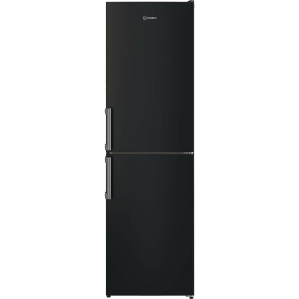 229L Low Frost Black Fridge Freezer, 50/50 - Indesit IB55732BUK - Naamaste London Homewares - 1