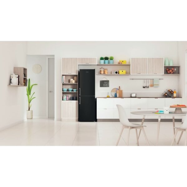 229L Low Frost Black Fridge Freezer, 50/50 - Indesit IB55732BUK - Naamaste London Homewares - 5