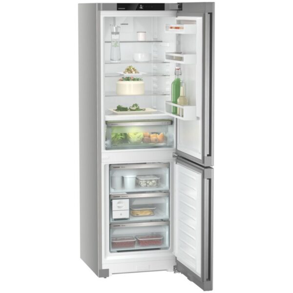 321L No Frost Freestanding Fridge Freezer, 70/30, Silver, C Rated - Liebherr CBNsfc522i - Naamaste London Homewares - 7