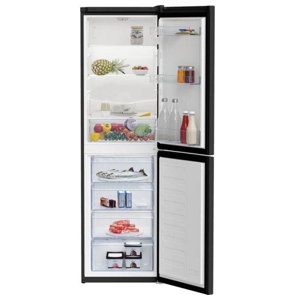 270L Frost Free Beko Fridge Freezer, 50/50, Black - CFG4582B - Naamaste ...