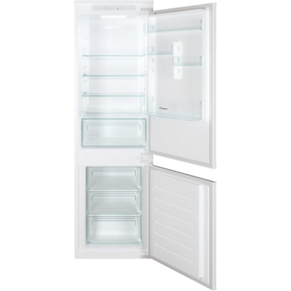264L Low Frost Integrated Fridge Freezer, Sliding Hinge, White - Candy CFL3518F - Naamaste London Homewares - 5