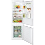 264L Low Frost Integrated Fridge Freezer, Sliding Hinge, White - Candy CFL3518F - Naamaste London Homewares - 1