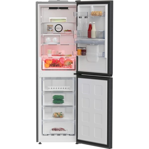 317L Frost Free Beko Fridge Freezer, 50/50, Black - CNG5692DVPZ - Naamaste London Homewares - 4