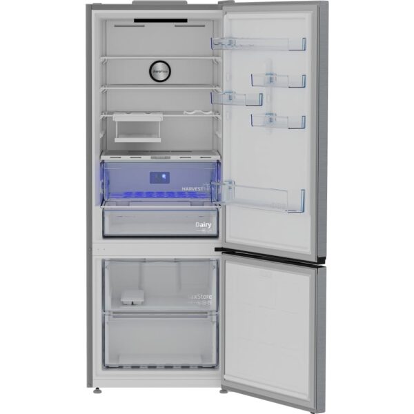 475L Freestanding Frost Free Beko Fridge Freezer, 70/30, Stainless Steel - CNG5785VPS - Naamaste London Homewares - 6