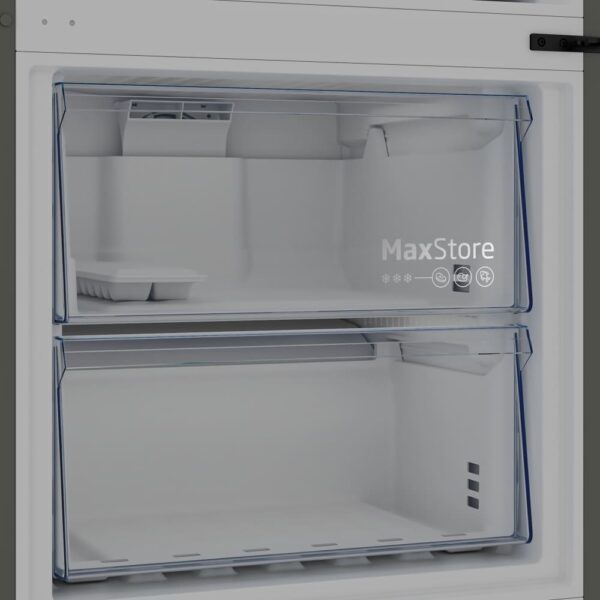 475L Freestanding Frost Free Beko Fridge Freezer, 70/30, Stainless Steel - CNG5785VPS - Naamaste London Homewares - 9