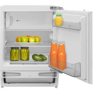 115L Integrated Under counter Fridge with Ice Box, White - CDA CRI551 - Naamaste London Homewares - 1