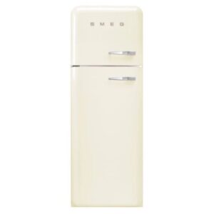 265L Retro Static Smeg Fridge Freezer, 80/20, Cream - FAB30LCR5UK - Naamaste London Homewares - 1