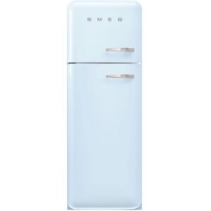 265L Retro Static Smeg Fridge Freezer, 80/20, Pastel Blue - FAB30LPB5UK - Naamaste London Homewares - 1