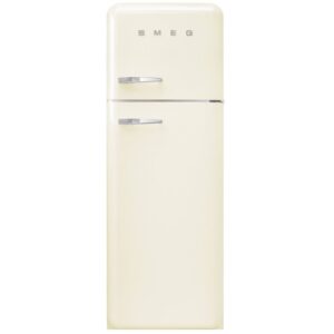 294L Retro Static Smeg Fridge Freezer, 80/20, Cream - FAB30RCR5UK - Naamaste London Homewares - 1