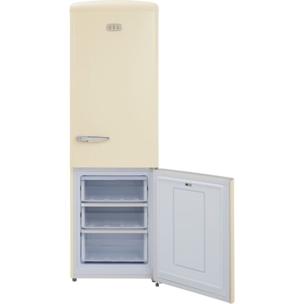 330L Retro Frost Free Fridge Freezer, Cream - CDA Florence Barley - Naamaste London Homewares - 4