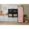 330L Retro Frost Free Fridge Freezer, 60/40, Pink - CDA Florence Tea Rose - Naamaste London Homewares - 8