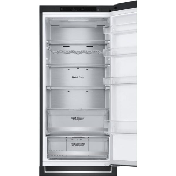 384L No Frost Black Fridge Freezer, 70/30 Freestanding - LG GBB92MCB2P - Naamaste London Homewares - 12