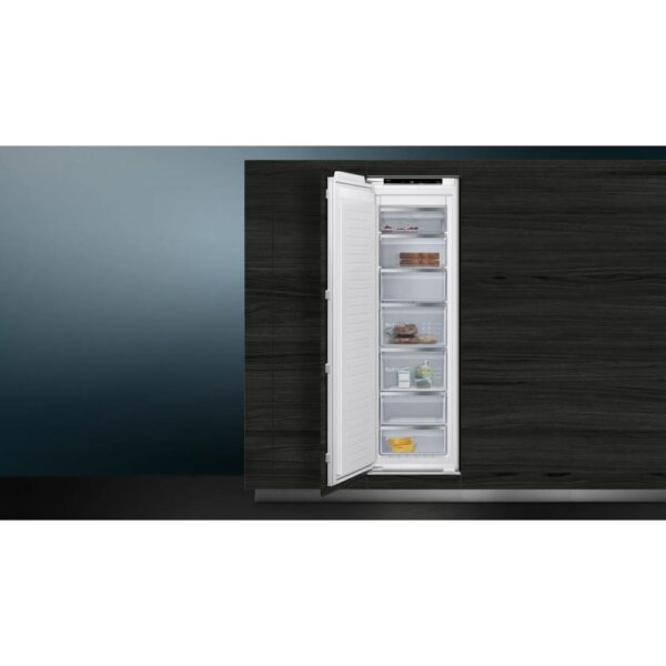 212L No Frost Built-In Integrated Freezer, Fixed Hinge, White - Siemens GI81NVEE0G iQ300 - Naamaste London Homewares - 2
