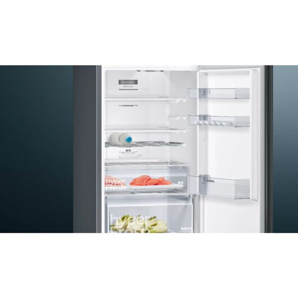 321L Frost Free Black Fridge Freezer, 60/40 Freestanding - Siemens KG36NXXDF iQ300 - Naamaste London Homewares - 4