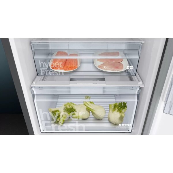 321L Frost Free Black Fridge Freezer, 60/40 Freestanding - Siemens KG36NXXDF iQ300 - Naamaste London Homewares - 5