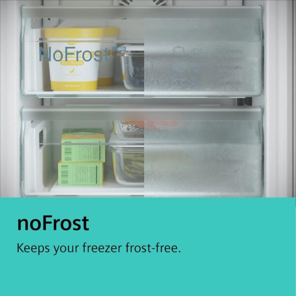 321L Frost Free Black Fridge Freezer, 60/40 Freestanding - Siemens KG36NXXDF iQ300 - Naamaste London Homewares - 7