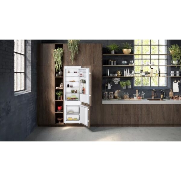 270L Low Frost Integrated Fridge Freezer, 70/30, White - Neff KI5872SE0G N50 - Naamaste London Homewares - 5