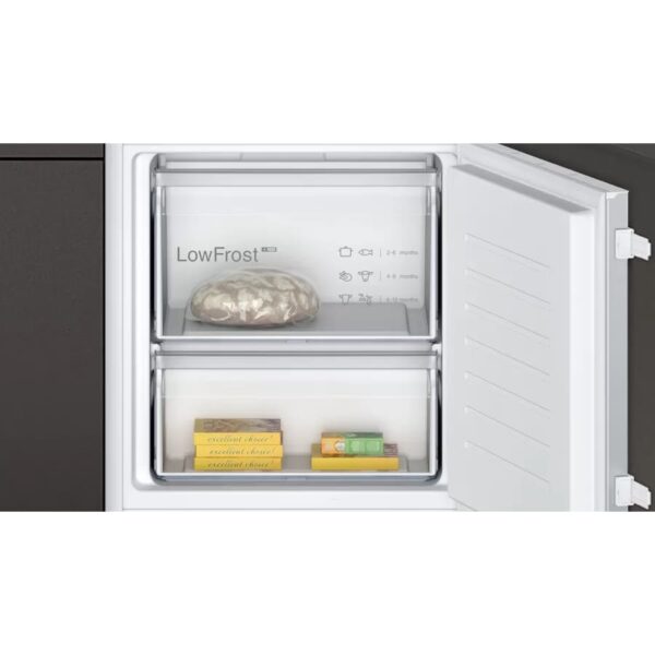 270L Low Frost Integrated Fridge Freezer, 70/30, White - Neff KI5872SE0G N50 - Naamaste London Homewares - 7