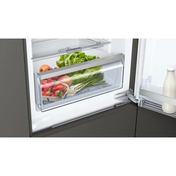 270L Low Frost Integrated Fridge Freezer, Fixed Hinge, 70/30 - Neff KI6873FE0G N70 - Naamaste London Homewares - 5