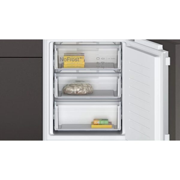 260L No Frost Integrated Fridge Freezer, 60/40, White - Neff KI7861FE0G N30 - Naamaste London Homewares - 6