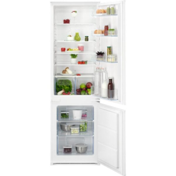 271L Low Frost Integrated Fridge Freezer, 70/30 , White - AEG OSC5S181ES - Naamaste London Homewares - 1