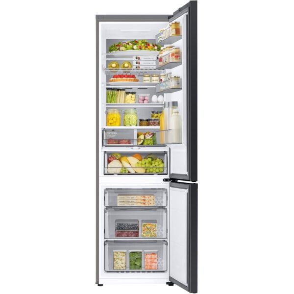 387L Bespoke SpaceMax Samsung Fridge Freezer, Silver Metal - RB38C7B5CS9 - Naamaste London Homewares - 5