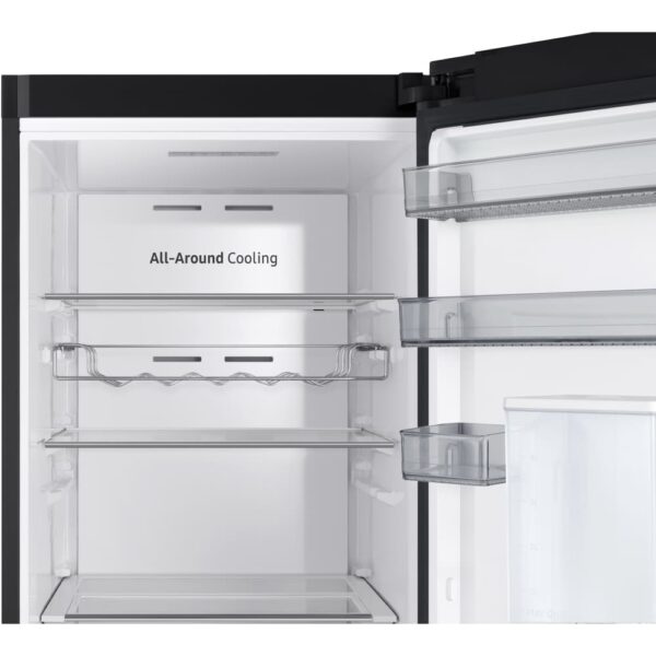 387L WiFi Tall Larder Fridge & Tall Freezer Pack, Black - Samsung - Naamaste London Homewares - 8