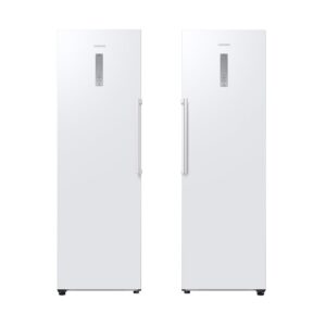 387L Tall Larder Fridge & Tall Freezer Pack, White - Samsung - Naamaste London Homewares - 1
