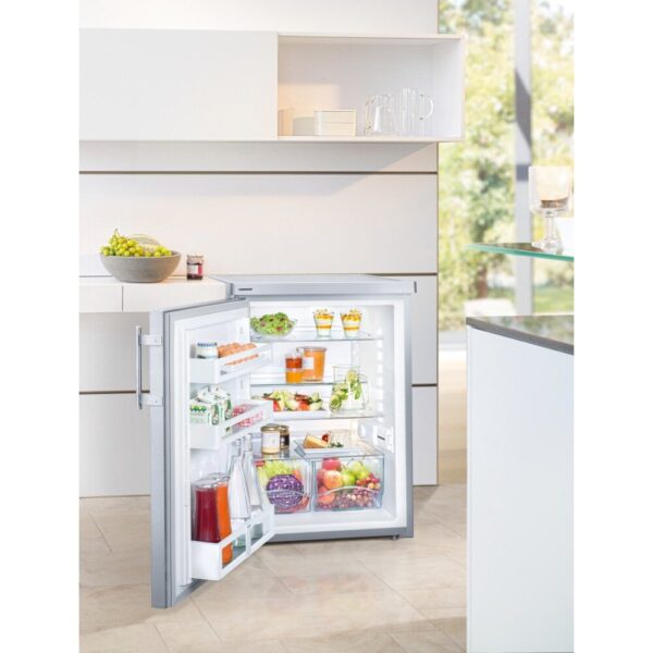 60cm Larder Under Counter Fridge, Stainless Steel - Liebherr TPesf1710 - Naamaste London Homewares - 6