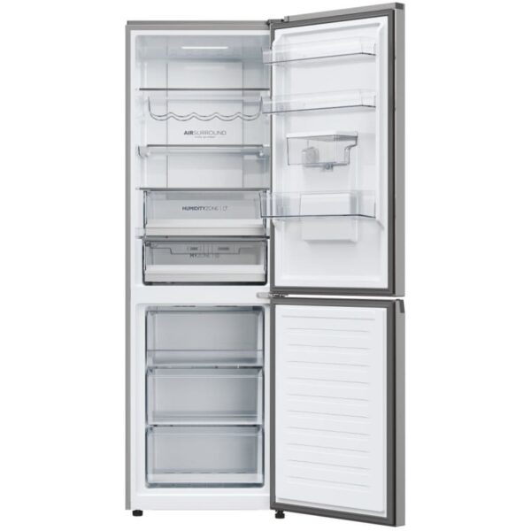 349L Total No Frost Haier Fridge Freezer, 60/40, Silver - HDPW5618DWPK 2D 60 Series 5 Pro - Naamaste London Homewares - 3