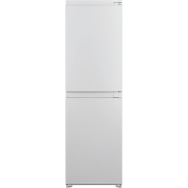 230L Frost Free Integrated Fridge Freezer, Sliding Hinge, 50/50, White, E Rated - Hotpoint HBC185050F2 - Naamaste London Homewares - 1