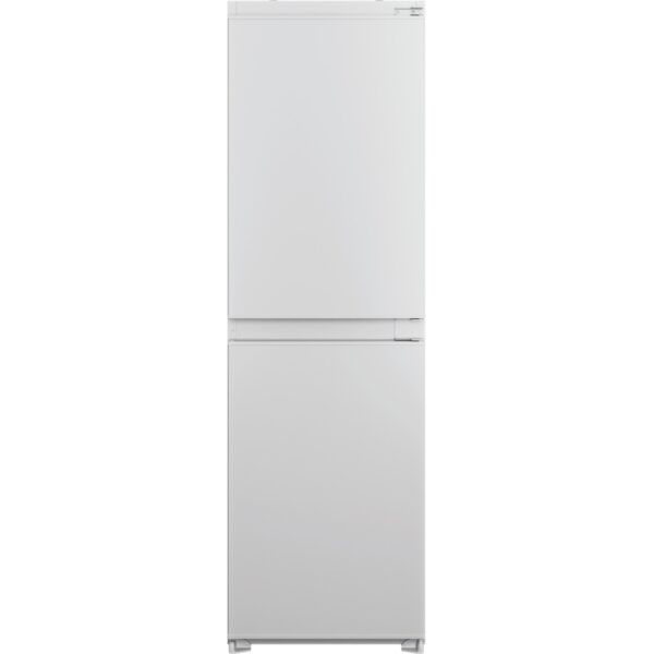 230L No Frost Integrated Fridge Freezer, Sliding Hinge, 50/50, White, E Rated - Indesit IBC185050F2 - Naamaste London Homewares - 1