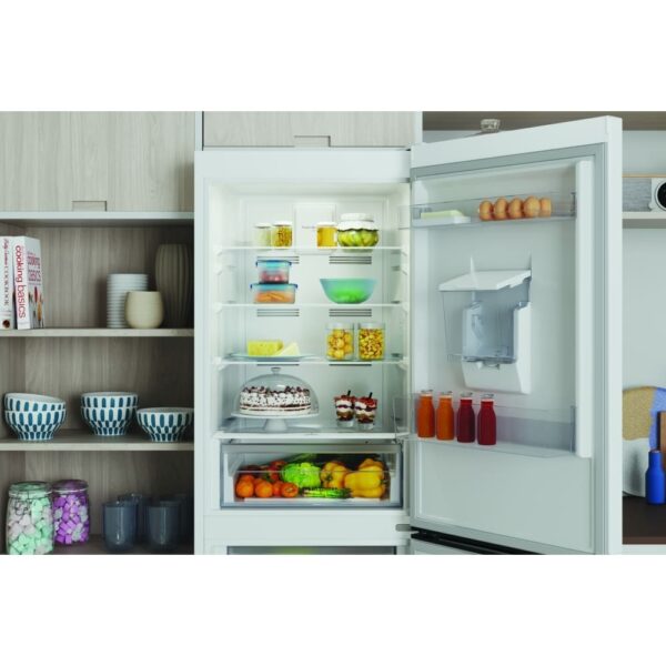 322L Total No Frost Indesit Fridge Freezer, 50/50, White - IBTNF60182WAQUAUK - Naamaste London Homewares - 9