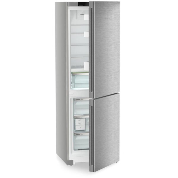 320L No Frost Freestanding Fridge Freezer, Stainless Steel, A Rated - Liebherr CBNsda 5223 - Naamaste London Homewares - 3
