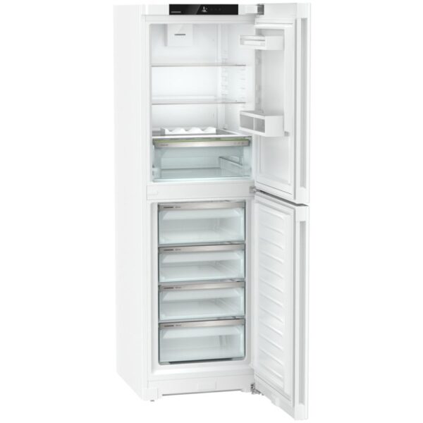 319L No Frost Freestanding Fridge Freezer, 60/40, White, D Rated - Liebherr CNd 5204 - Naamaste London Homewares - 4