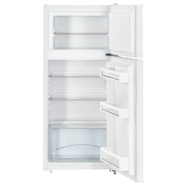 196L Low Frost Freestanding Fridge Freezer, 80/20, White - Liebherr CTE 2131 - Naamaste London Homewares - 3