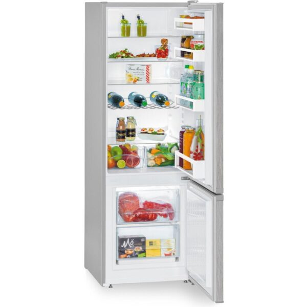 266L Low Frost Freestanding Fridge Freezer, 80/20, Silver, E Rated - Liebherr CUele 2831 - Naamaste London Homewares - 5