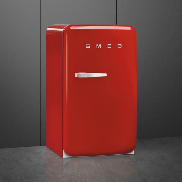 Freestanding Retro Tall Fridge with Ice Box, Red - Smeg FAB10HRRD5 - Naamaste London Homewares - 3