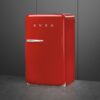 Freestanding Retro Tall Fridge with Ice Box, Red - Smeg FAB10HRRD5 - Naamaste London Homewares - 4