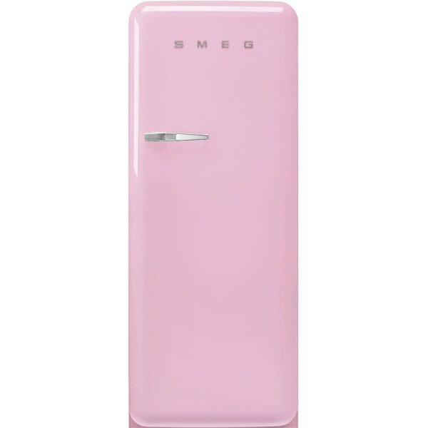 270L Retro Tall Fridge with Ice Box, Pink - Smeg FAB28RPK5 - Naamaste London Homewares - 1
