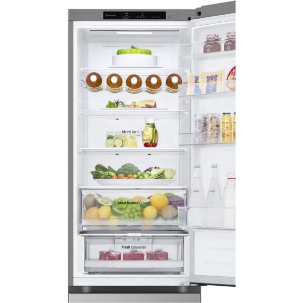 387L No Frost Freestanding Fridge Freezer, 70/30, Silver, D Rated - LG GBV3200CPY - Naamaste London Homewares - 11