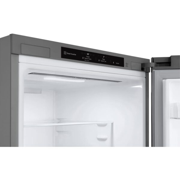 387L No Frost Freestanding Fridge Freezer, 70/30, Silver, D Rated - LG GBV3200CPY - Naamaste London Homewares - 3