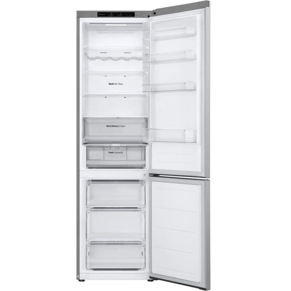 387L No Frost Freestanding Fridge Freezer, 70/30, Silver, D Rated - LG GBV3200CPY - Naamaste London Homewares - 5