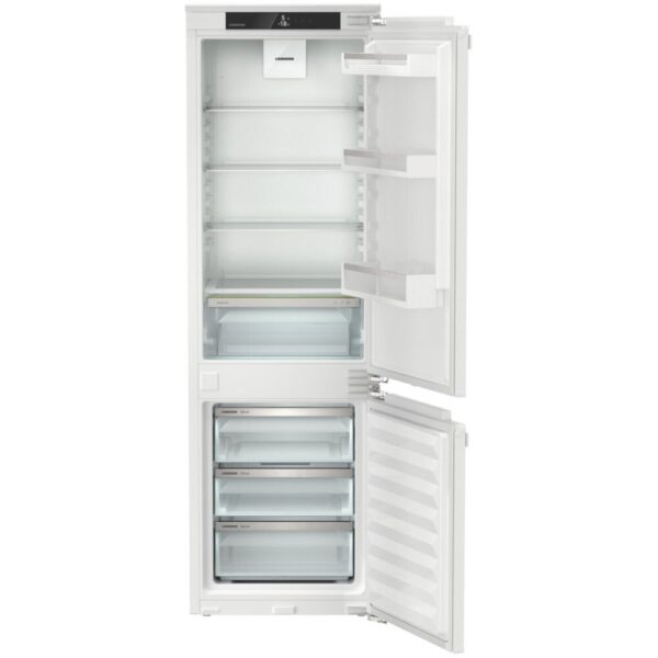253L No Frost Integrated Fridge Freezer, Fixed Hinge, 70/30, Stainless Steel, E Rated - Liebherr ICNe5103 - Naamaste London Homewares - 4
