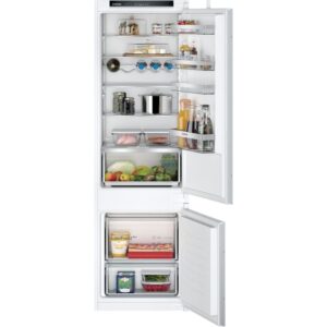 270L Low Frost Integrated Fridge Freezer, 70/30, White, E Rated - Siemens KI87VVSE0G iQ300 - Naamaste London Homewares - 1