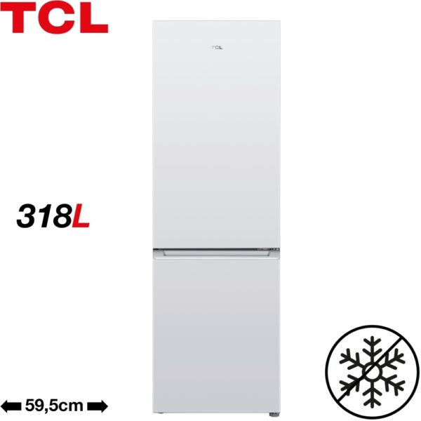 318L Total No Frost Freestanding Fridge Freezer, White, 70/30 - TCL RF318BWE1UK - Naamaste London Homewares - 6