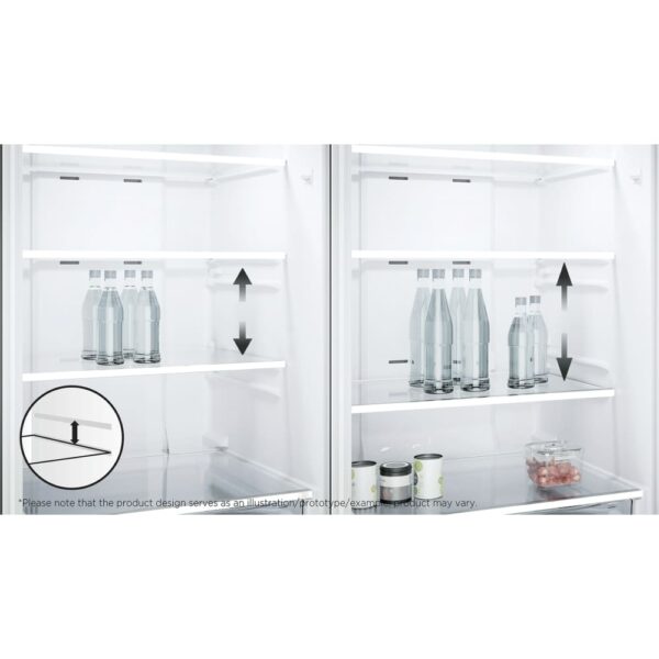 318L Total No Frost Freestanding Fridge Freezer, White, 70/30 - TCL RF318BWE1UK - Naamaste London Homewares - 8