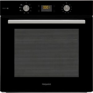 Class 4 Multiflow Built-In Electric Oven, Black, Hydrolytic - Hotpoint FA4S541JBLGH - Naamaste London Homewares - 1