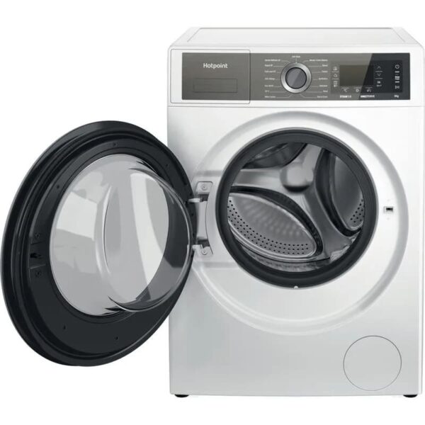 8kg Hotpoint Washing Machine, White, 1400RPM, B Rated - H6 W845WB UK - Naamaste London Homewares - 4