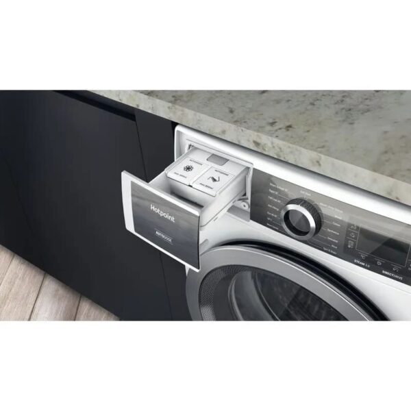 9kg Hotpoint Washing Machine, AutoDose, White, B Rated - H7 W945WB UK - Naamaste London Homewares - 12